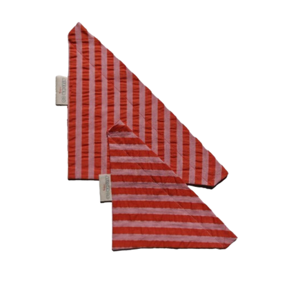 Bandana Rayé Rose et Orange, pour Chien