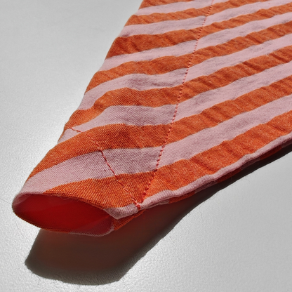 Bandana Rayé Rose et Orange, pour Chien