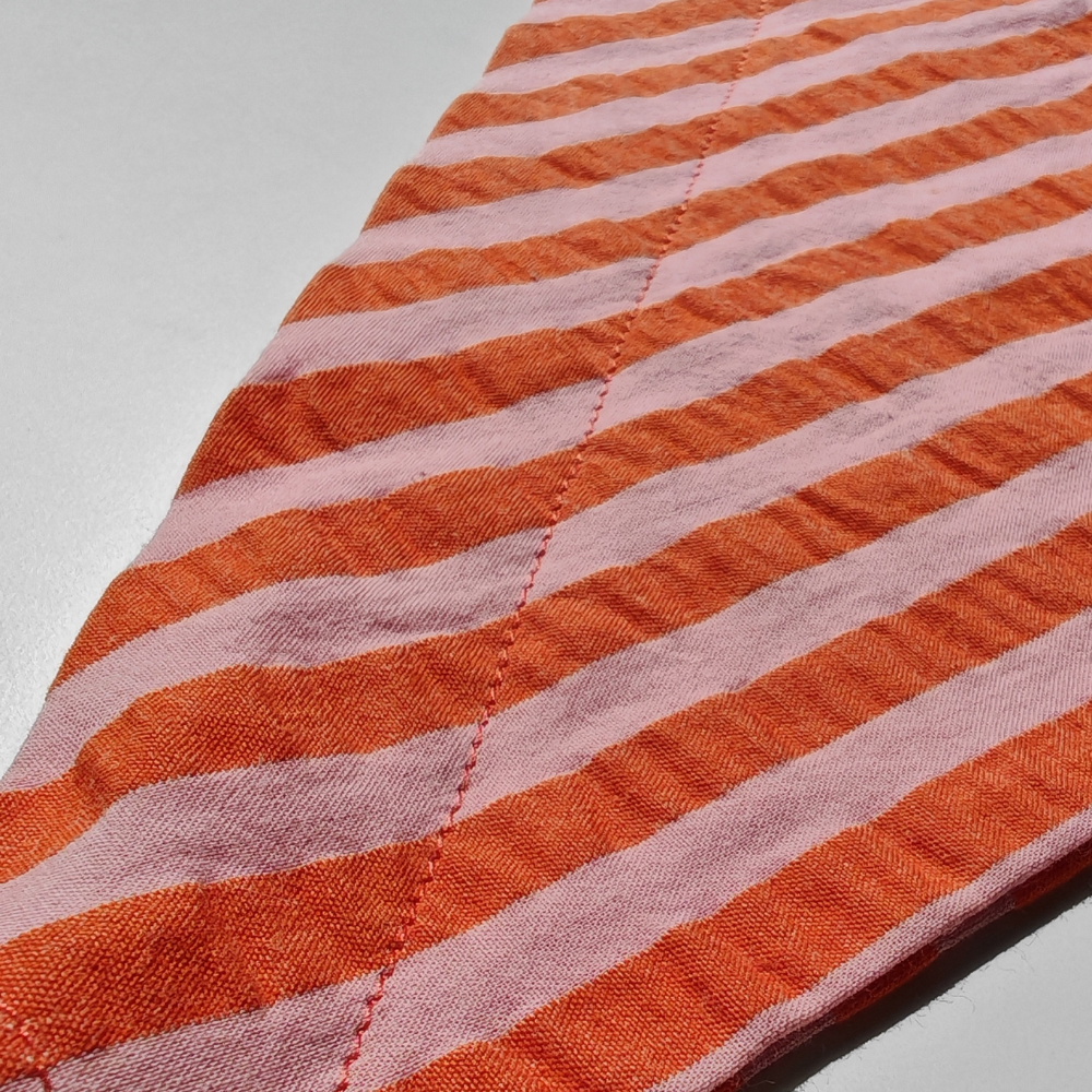 Bandana Rayé Rose et Orange, pour Chien