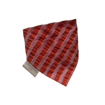Bandana Rayé Rose et Orange, pour Chien