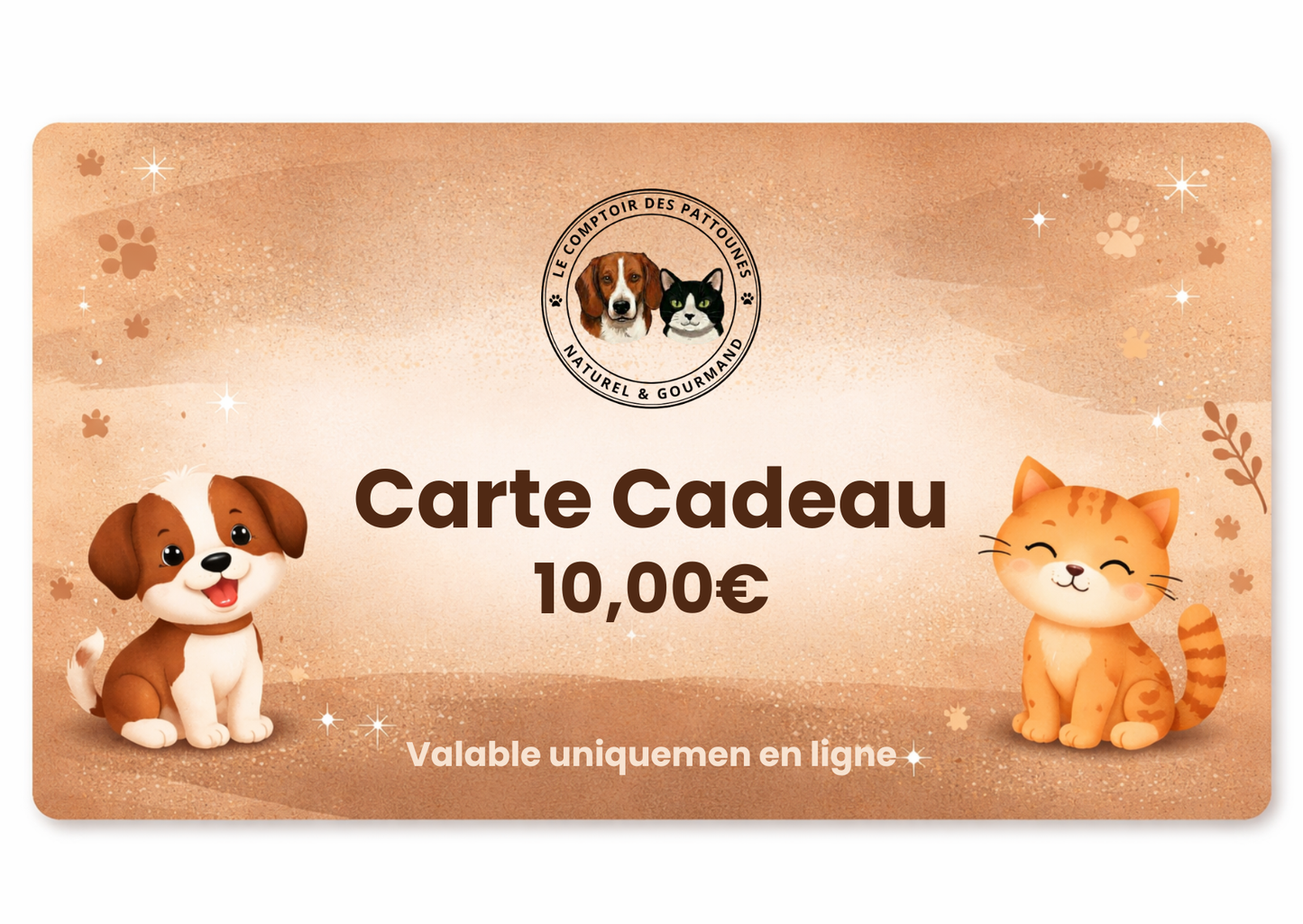 Carte cadeau pour les pattounes 🐾