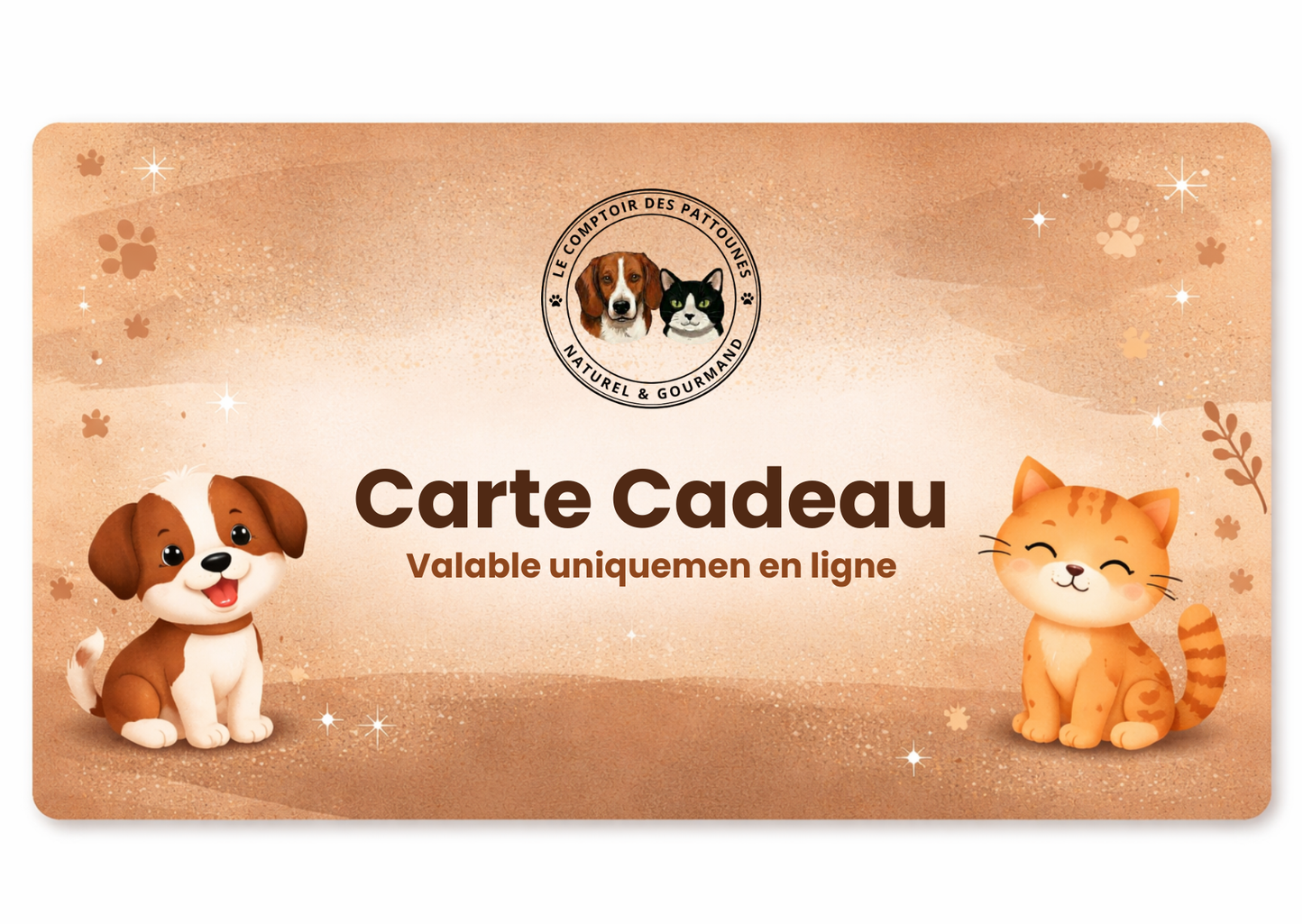 Carte cadeau pour les pattounes 🐾