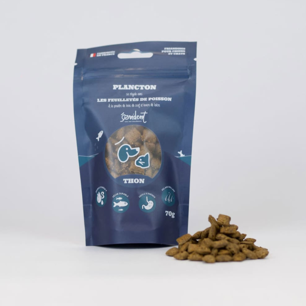 Friandises feuilletées au poisson pour Chat et Chien, 70 g