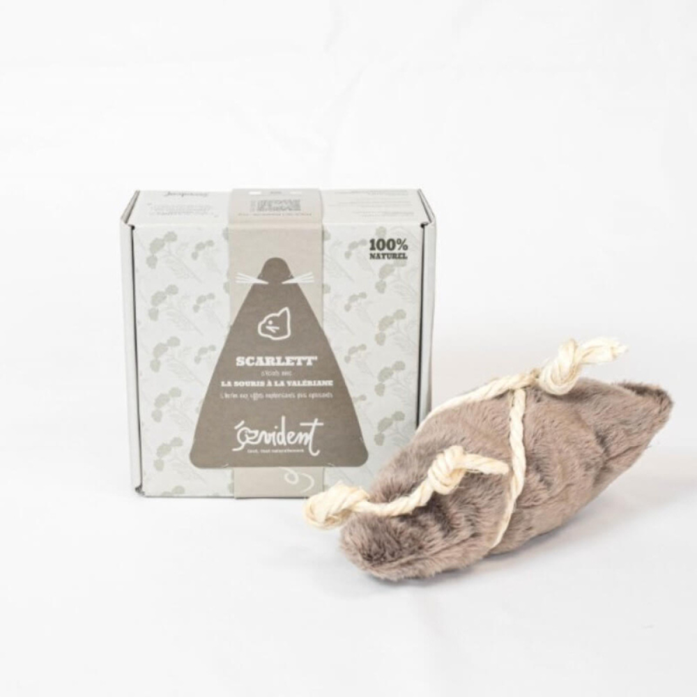 Souris à la valériane, jouet stimulant et apaisant pour Chat