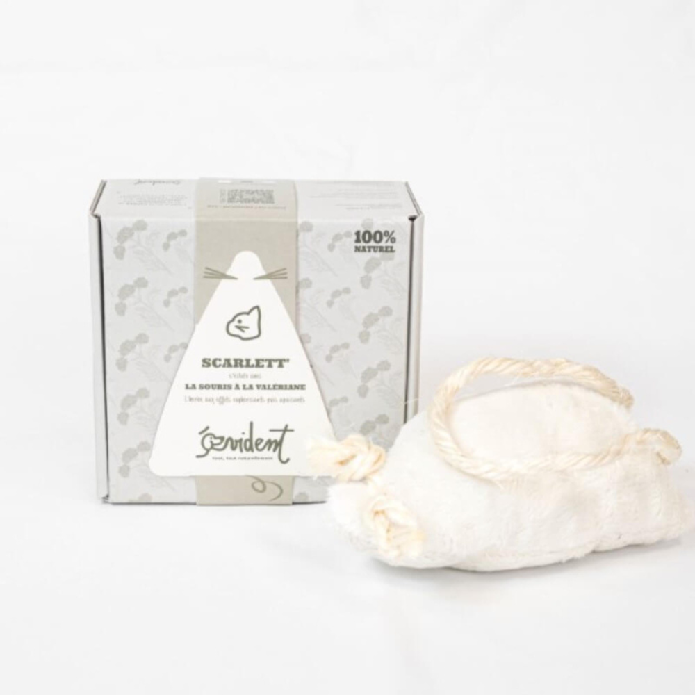 Souris à la valériane, jouet stimulant et apaisant pour Chat