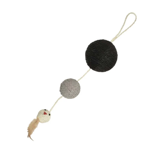 Boules griffoir et plumes, pour Chat